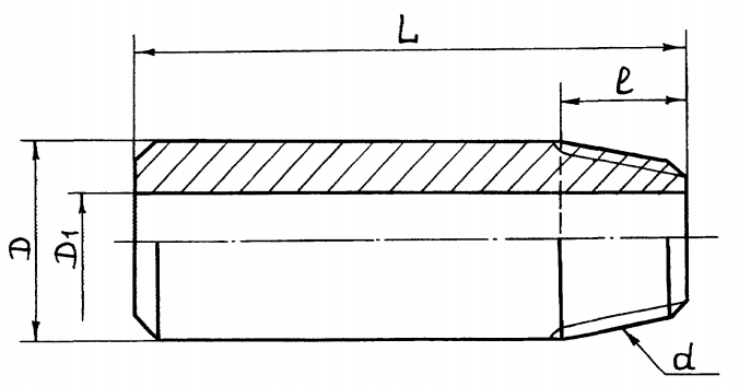 Штуцер точеный Ш-К1/4" ТУ 36-1118-84 ст.10Х17Н13М2Т Чертеж-1