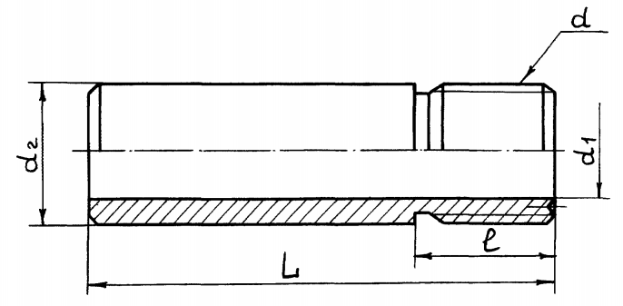 Штуцер точеный Ш-К1/4" ТУ 36-1118-84 ст.10Х17Н13М2Т Чертеж-2